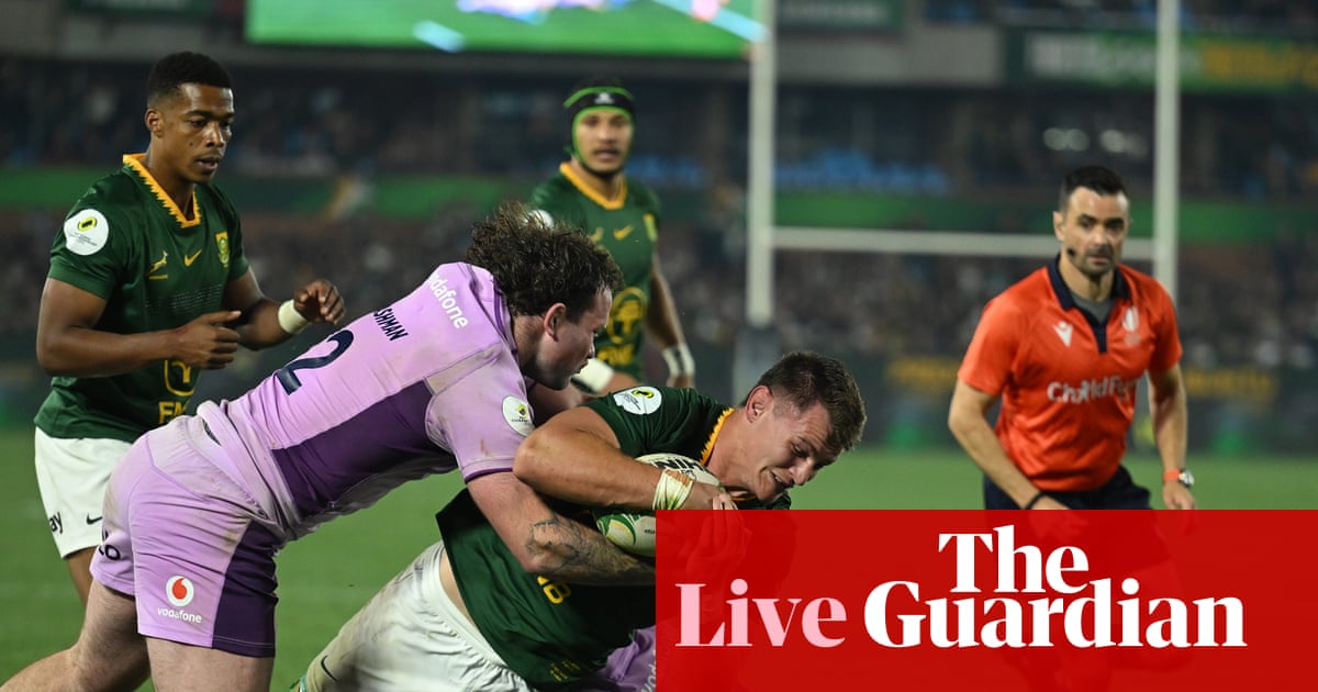 South Africa v Scotland: Nations Championship rugby – live