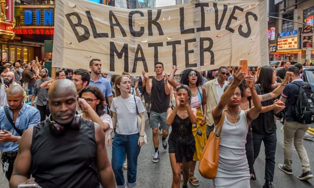Black Lives Matter march, New York, USA - 07 Jul 2016