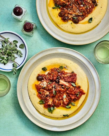 Anna Berrill’s puttanesca polenta with sardine.