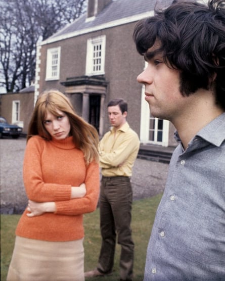 ‘I carried the sole manuscript around with me – and there’s nothing more dangerous than that’ … Gillian Hills, Francis Wallis and Michael Holden in the 1969 TV adaptation of The Owl Service.
