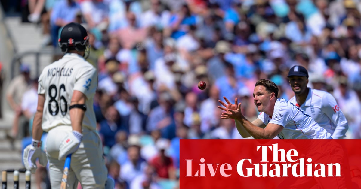 England v New Zealand: second men’s Test, day one – live