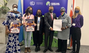 A delegation of mothers at Cop26, led by Rosamund Adoo-Kissi-Debrah