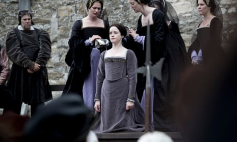 Claire Foy as Anne Boleyn in the TV adaptation of Wolf Hall by Hilary Mantel