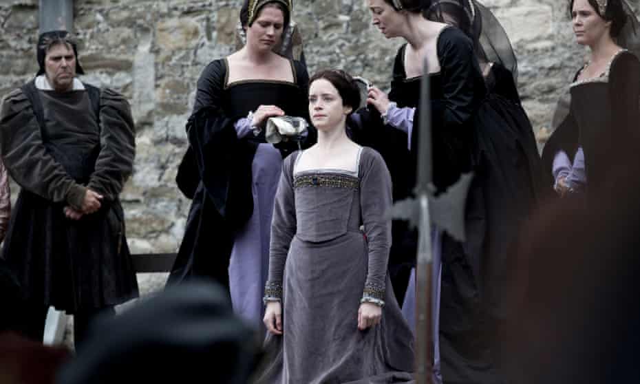 Bloodshed and wreckage: Anne Boleyn (Claire Foy) on the scaffold in the BBC’s Wolf Hall.