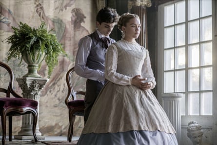 Timothée Chalamet and Florence Pugh in Greta Gerwig’s Little Women.