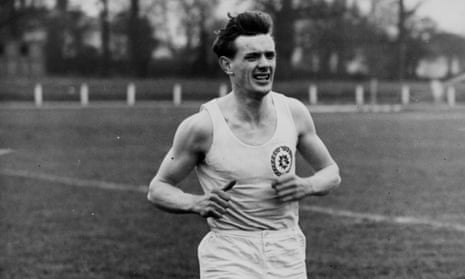 John Disley training in 1954.