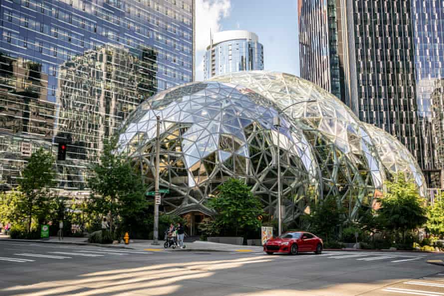 The glass spheres of Amazon’s Seattle headquarters