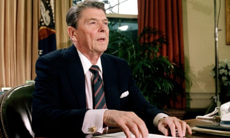 Ronald Reagan in the Oval Office of the White House