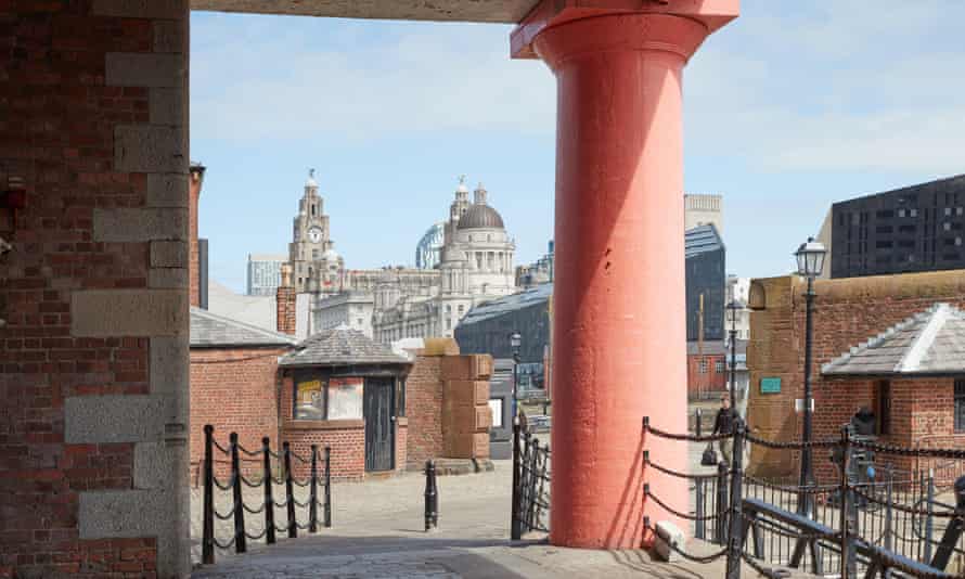 Looking towards Three Grace from Albert Dock.