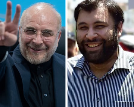 Mohammad Bagher Ghalibaf and his son Elias Ghalibaf