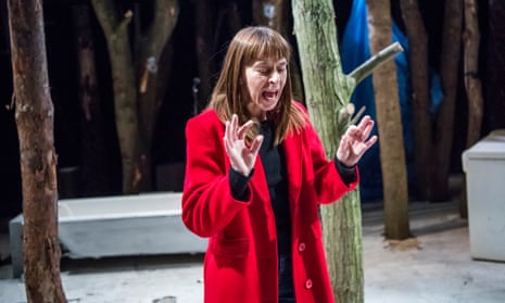 Kate Dickie in the original production of Bad Roads at the Royal Court in 2017.