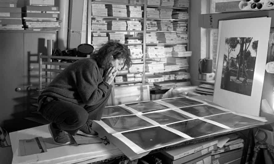 Hélène Binet at work in her north London studio.