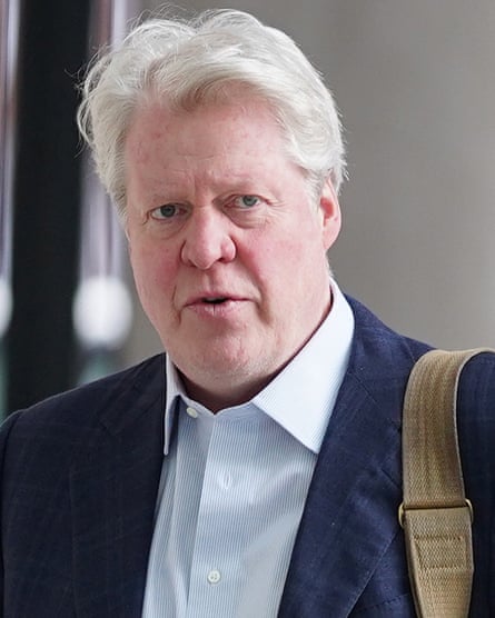 A recent head and shoulders photograph of Earl Spencer