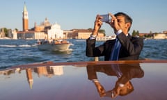 Rishi Sunak,  as chancellor,  in Venice