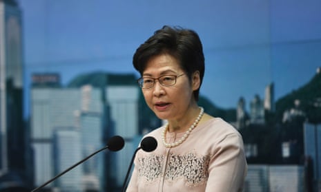 Hong Kong Chief Executive Carrie Lam 
