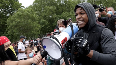 John Boyega makes impassioned speech at Black Lives Matter protest in London – video