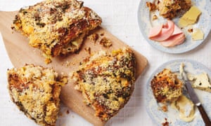 Thomasina Miers’ cheddar, leek and maris piper soda bread.