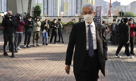 Martin Lee arrives at a court in Hong Kong