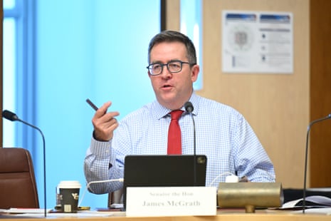 Liberal National party senator James McGrath.