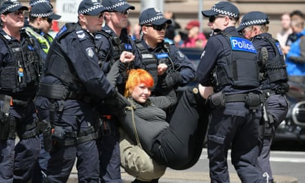 A woman is arrested