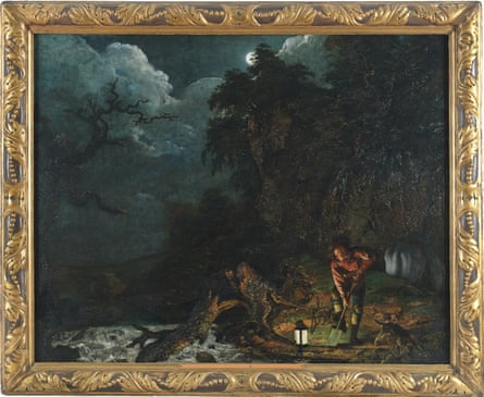 Earthstopper on the Banks of the Derwent, 1773, by Joseph Wright of Derby.