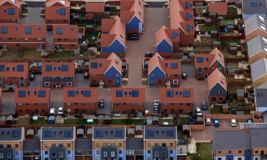 Solar panels sit on the roofs of residential properties in Chatham, Kent. If current policies and attitudes prevail, the ‘only way for the UK is down’ in terms of renewable investment. 
