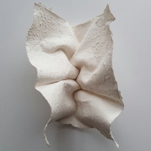 Mycelium Dreams made from mushroom paper by Origami artist Polly Verity
