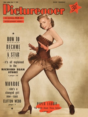 Piper Laurie on the cover of the 11 June 1955 edition of Picturegoer magazine