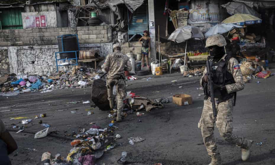 Police in Port-au-Prince, Haiti.