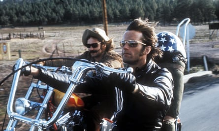 Dennis Hopper and Peter Fonda in the classic road movie Easy Rider.