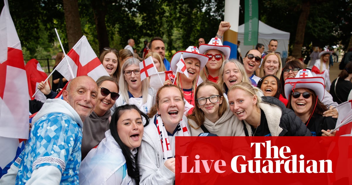 England victory parade: fans to join Lionesses in London after Euro 2025 triumph - live