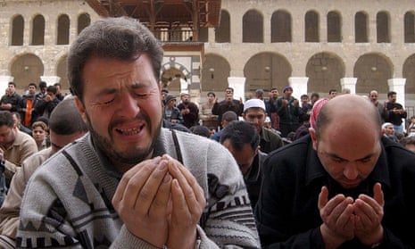 Syrians pray for rain in Damascus