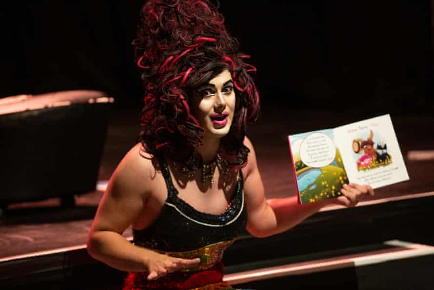 Aida H Dee performs as part of Drag Queen Story Hour UK.