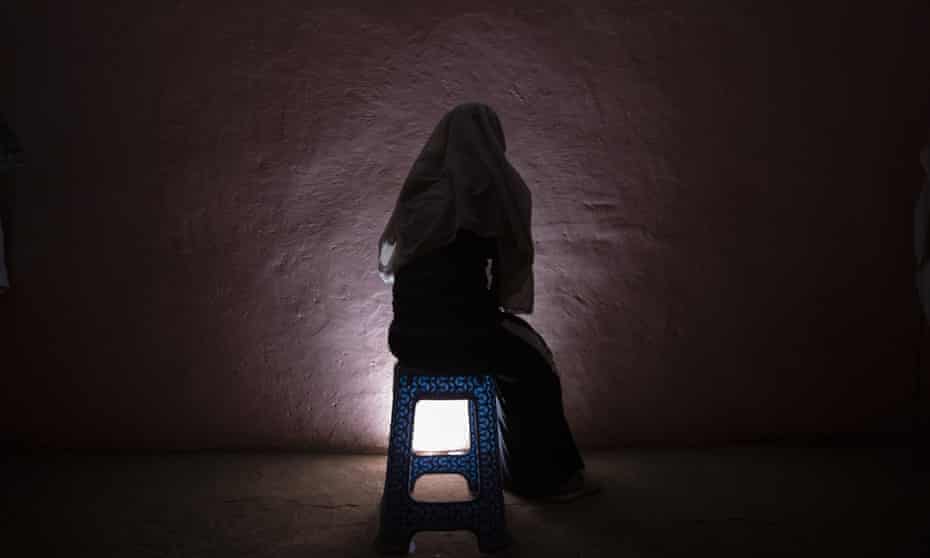 A Tigrayan refugee who was raped as she fled the conflict in Ethiopia.