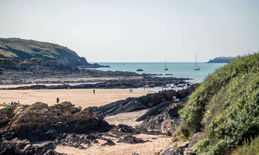 A great Pembrokeshire coastal walk to a great pub: the Old Point House Inn 1 A view of West Angle Bay from the route