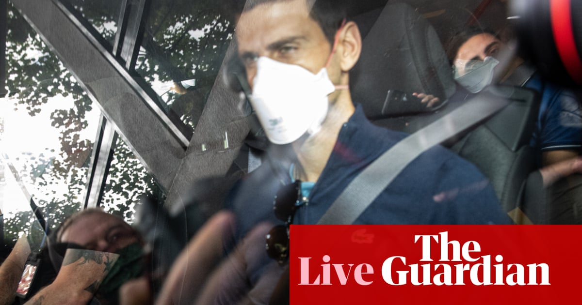 Australia live news update: ‘irrational’ not to weigh anti-vax impact of Djokovic deportation, lawyer says; 33 Covid deaths in Victoria and NSW