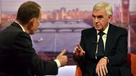 ‘I don’t think there is a majority in parliament for no deal,’ says John McDonnell – video