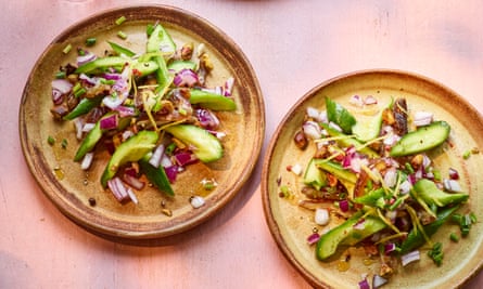 Cucumber, dates, pistachio