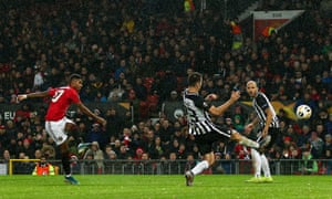 Marcus Rashford scored the third of the night.