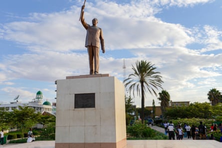 Julius Nyerere looks over the transformed square named after him in Dodoma