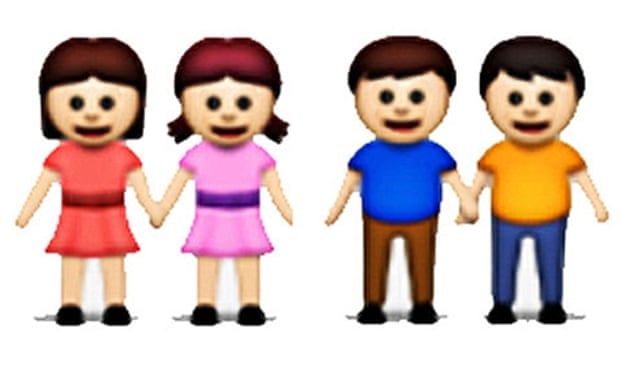 Same-sex emoji. 