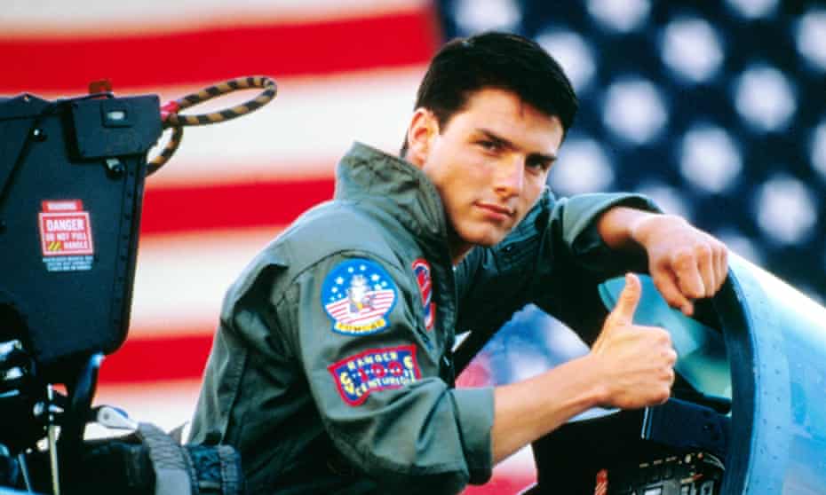 Tom Cruise as Maverick in Top Gun
