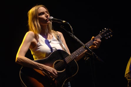 Aimee Mann on guitar