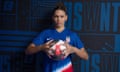 Trinity Rodman poses during a USWNT portrait in February.