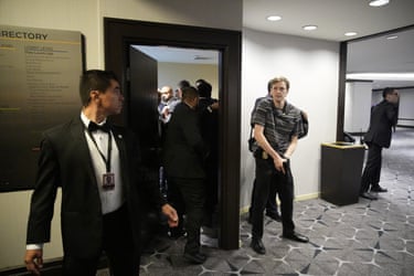 Security ramps up after shots fired at the dinner.