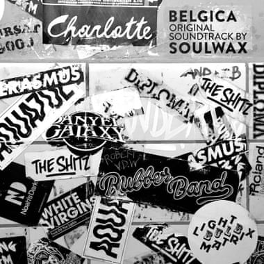 The Belgica soundtrack by Soulwax including fake band names including the Shitz.