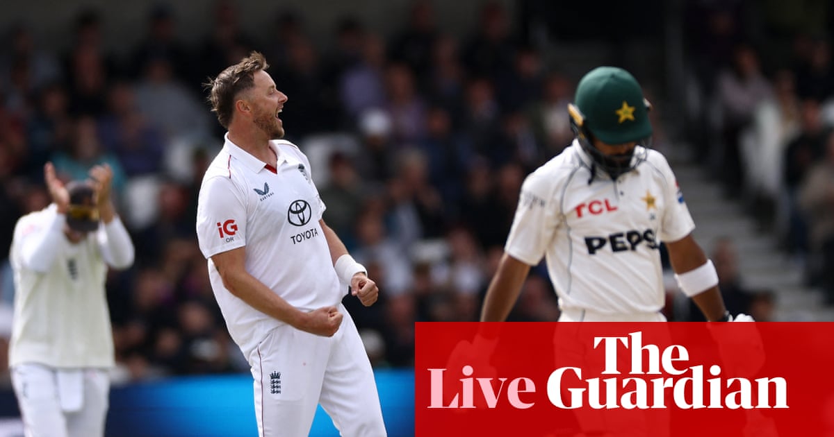 England v Pakistan: first men’s cricket Test, day three – live