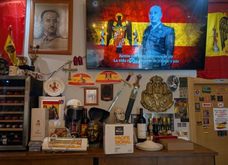 Interior of the Una Grande Libre bar-restaurant in Madrid.