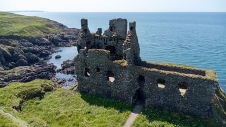 The ruins of Dunskey Castle near Portpatrick.