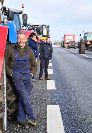 Mink farmers protest in Holstebro in Jutland